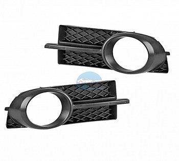 Рамки ПТФ для Chevrolet Aveo T250 2005-2011 черные, комплект 2 шт. Рамки ПТФ для Chevrolet Aveo T250 2005-2011 черные, комплект 2 шт.