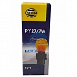 Автолампа HELLA PY27/7W 12V 27/7W желтая W2.5x16q