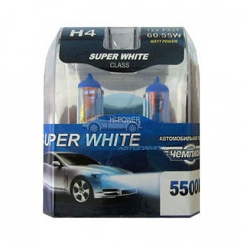 Автолампа ЧЕМПИОН H4 12V 60/55W 5500K (2шт) Автолампа ЧЕМПИОН H4 12V 60/55W 5500K (2шт)
