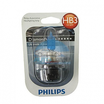 Автолампа PHILIPS HB3/9005 12V 65W P20d Diamond Vision (9005DVB1),на блистере