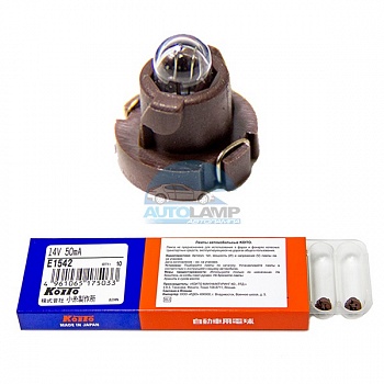 Автолампа KOITO T3 14V 50mA белый пластик. цоколь (E1542) Автолампа KOITO T3 14V 50mA белый пластик. цоколь (E1542)