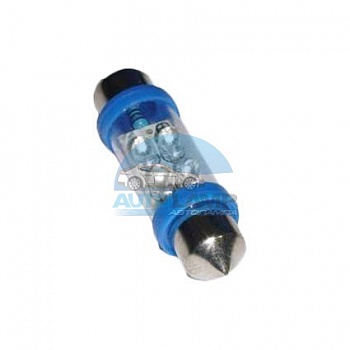 Светодиоды GL T10*36mm, 4 диода, синие (салонная) Светодиоды GL T10*36mm, 4 диода, синие (салонная)