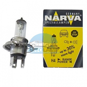 Автолампа NARVA H4 12V 60/55W +30% (48878) Автолампа NARVA H4 12V 60/55W +30% (48878)