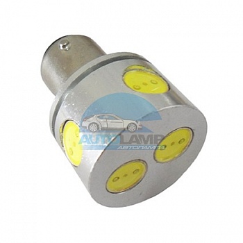Светодиоды GL T25 BA15S двухконтактные, 6 диодов 1W(сверхяркие),белые (стоп-сигнал, задний ход) Светодиоды GL T25 BA15S двухконтактные, 6 диодов 1W(сверхяркие),белые (стоп-сигнал, задний ход)