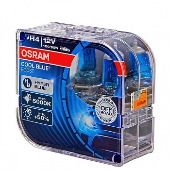 Автолампа OSRAM H4 12V 100/90W P43t Cool Blue Boost (62193CBB), EUROBOX-2шт Автолампа OSRAM H4 12V 100/90W P43t Cool Blue Boost (62193CBB), EUROBOX-2шт