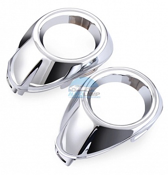 Рамки ПТФ для Ford Focus 3 2011-2015 хром, комплект 2 шт. Рамки ПТФ для Ford Focus 3 2011-2015 хром, комплект 2 шт.