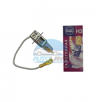 Автолампа Брест H3 12V 55W P22s Gold Автолампа Брест H3 12V 55W P22s Gold