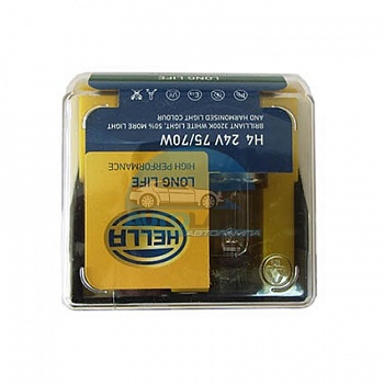 Автолампа HELLA H4 24V 75/70W P43t Long Life (2шт) Автолампа HELLA H4 24V 75/70W P43t Long Life (2шт)