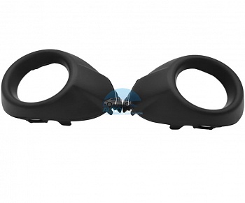 Рамки ПТФ для Ford Focus 3 2011-2015 черные, комплект 2 шт.